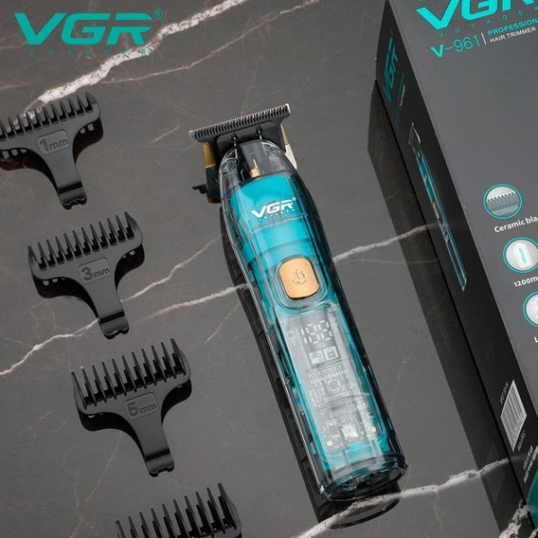 Триммер аккумуляторный VGR V-961 Professional с комплектом насадок