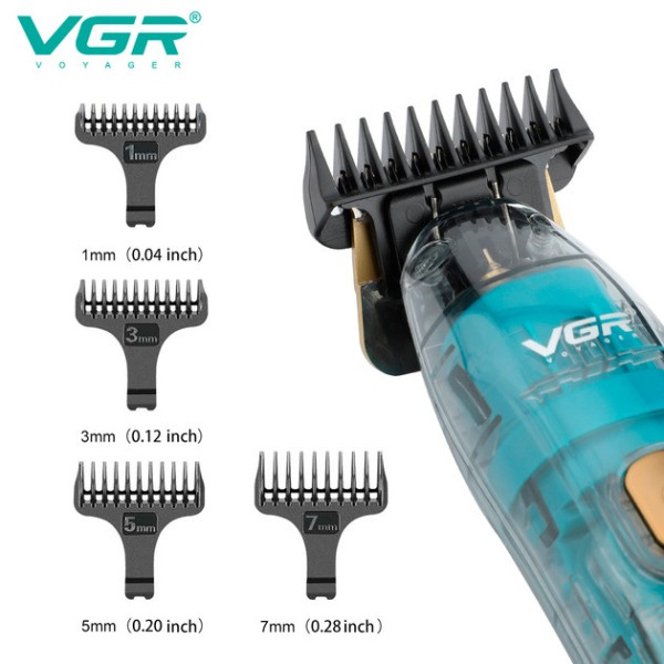 Триммер аккумуляторный VGR V-961 Professional с комплектом насадок