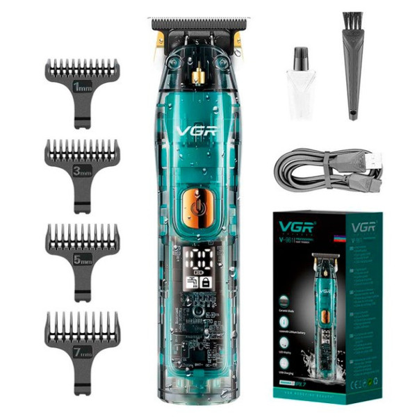 Триммер аккумуляторный VGR V-961 Professional с комплектом насадок