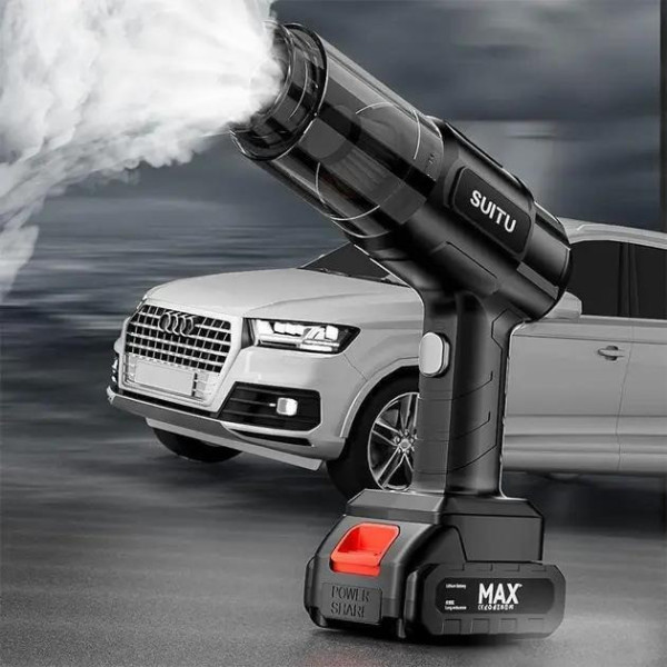 Портативний акумуляторний автомобільний пилосос Vacuum Cleaner 9997 із 6 насадками та HEPA фільтром