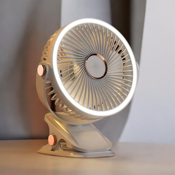 Вентилятор аккумуляторный с LED подсветкой VHG F03