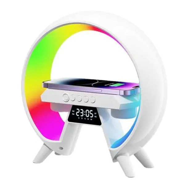 Ночник аккумуляторный с беспроводной зарядкой и RGB подсветкой Light Sound Machine XM-X63