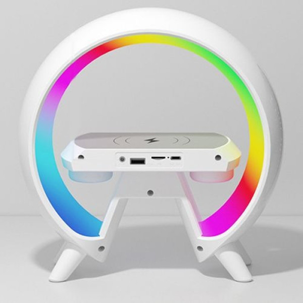 Ночник аккумуляторный с беспроводной зарядкой и RGB подсветкой Light Sound Machine XM-X63