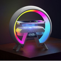 Нічник акумуляторний із бездротовою зарядкою і RGB-підсвіткою Light Sound Machine XM-X63