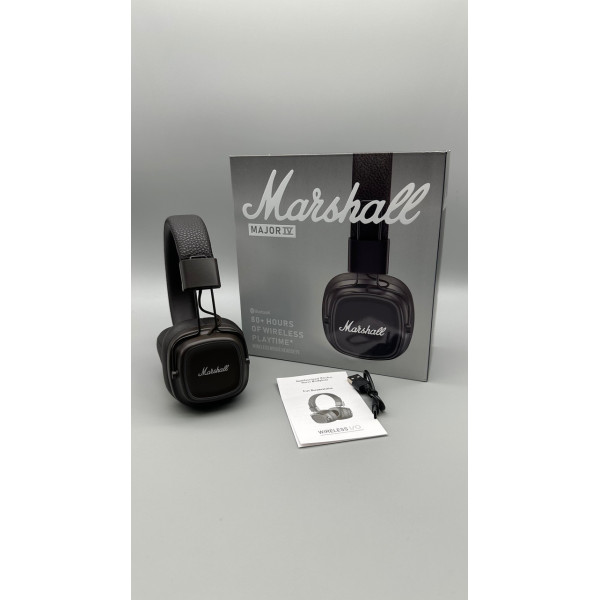 Наушники складные Bluetooth Marshall Major IV черные