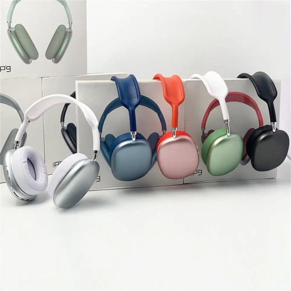 Наушники беспроводные стерео Bluetooth с кейсом и MP3 функцией Macaron P9 Max