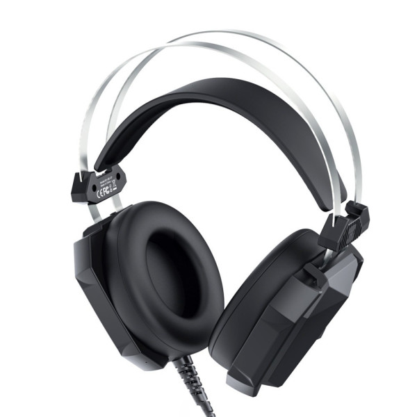 Гарнітура ігрова дротова XO GE-07 Black з AUX і USB повнорозмірна