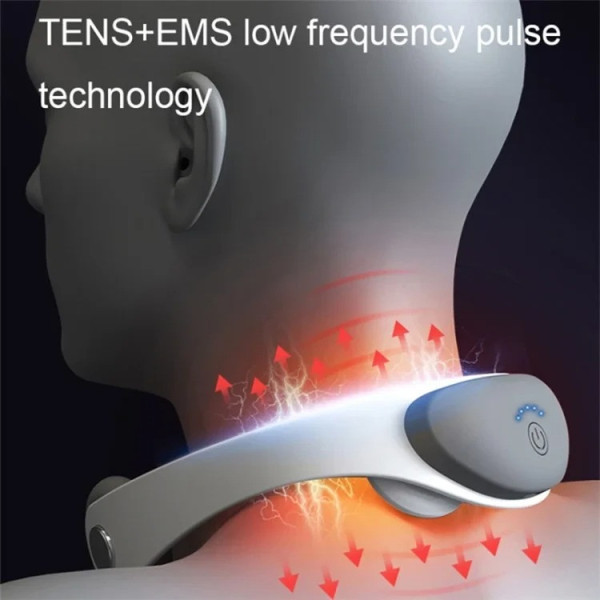 Массажер электромассажер для шеи Neck Massager PR-A09, импульсный миостимулятор