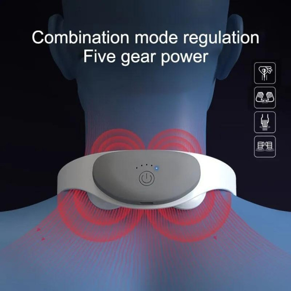 Массажер электромассажер для шеи Neck Massager PR-A09, импульсный миостимулятор