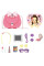 Набор детской косметики Kids Pretend Toy Bag с зеркалом и сумочкой розовый