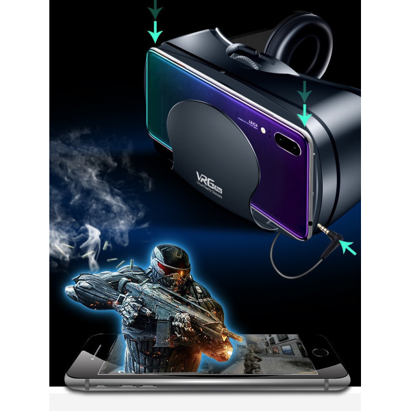 Окуляри 3D віртуальної реальності з навушниками та пультом SHINECON SC-G15E PRO+