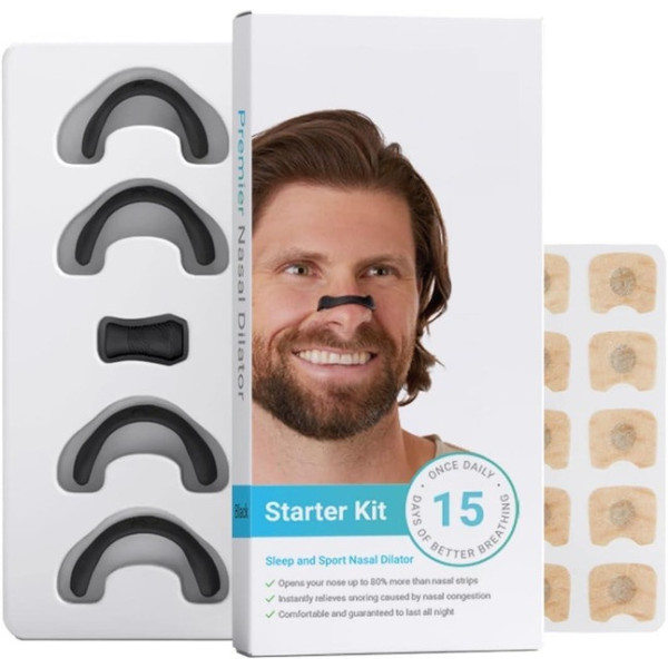 Магнитный расширитель для носа Nasal Dilator от храпа 15 пар / Cиликоновый зажим для носа 4 шт