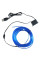 Подсветка неоновая гибкая для авто салона 5 м USB голубая холодная