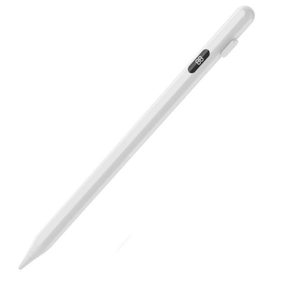 Стилус активный магнитный для IOS с LED дисплеем Белый