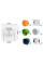 Розетка пластиковая с заземлением и двумя USB портами Coswall White