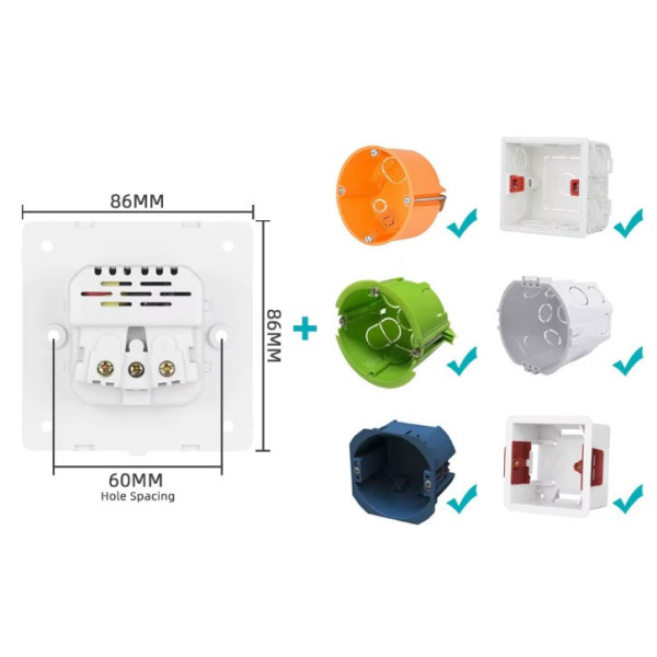 Розетка пластиковая с заземлением и двумя USB портами Coswall White