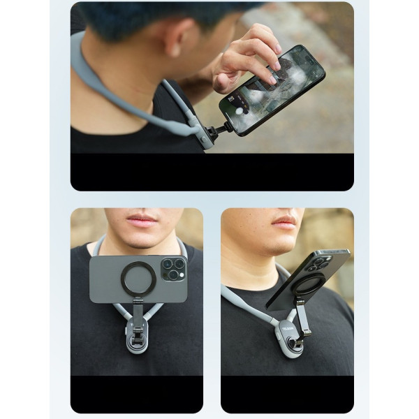 Держатель для смартфонов многофункциональный магнитный с MagSafe TELESIN MNM-001