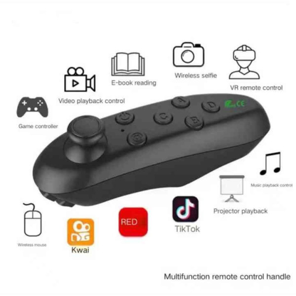 Пульт Bluetooth беспроводной геймпад для VR 3D Android IOS черный