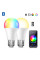 Лампа розумна RGB LED з кольоровим і білим світлом Tuya E27 Bluetooth