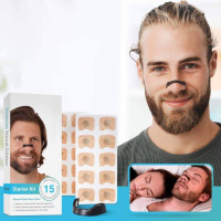 Магнітний розширювач для носа Nasal Dilator від храпа 15 пар/Силіконовий затискач для носа Чорний