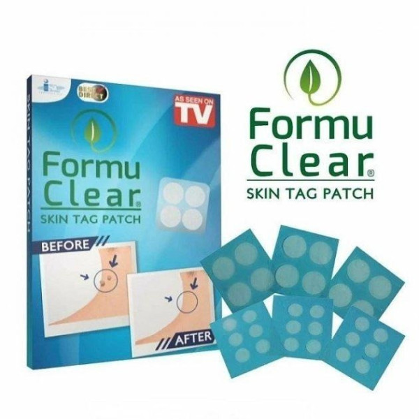 Пластырь от папиллом и бородавок Formula Clear с наночастицами для удаления без боли, 24 шт
