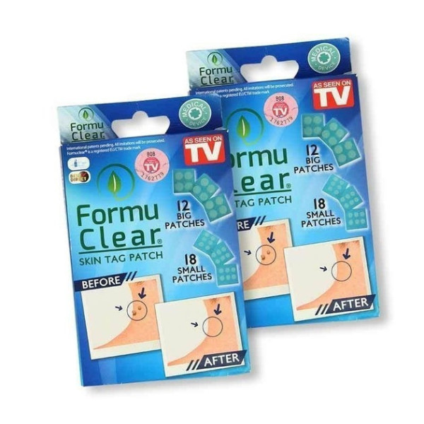 Пластырь от папиллом и бородавок Formula Clear с наночастицами для удаления без боли, 24 шт