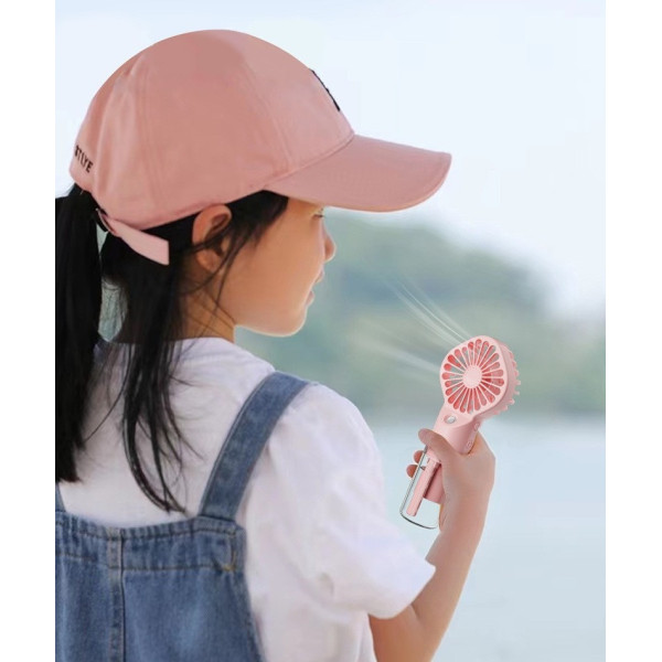 Портативный мини-вентилятор Handy Mini Fan LY-598 с распылителем воды, аккумуляторный, USB, 2 скорости