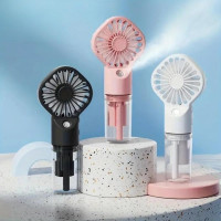 Портативный мини-вентилятор Handy Mini Fan LY-598 с распылителем воды, аккумуляторный, USB, 2 скорости