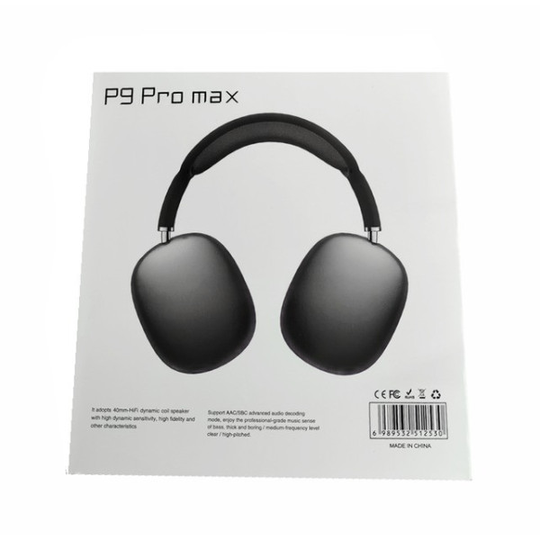Бездротові Bluetooth-навушники P9 Pro Max з MP3, AUX і мікрофоном, складані, з потужним басом