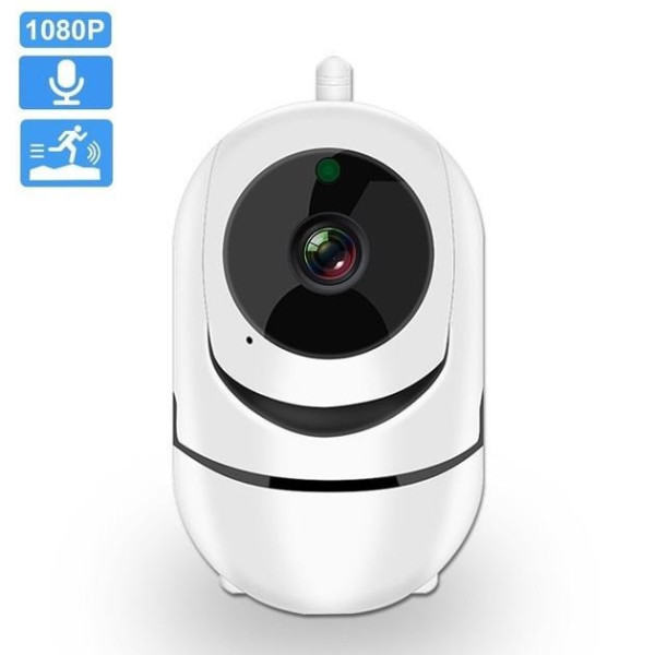 Камера видеонаблюдения CAMERA Wifi QC011 Белая, Беспроводная Поворотная Видеоняня с ИК-подсветкой