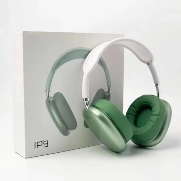 Беспроводные Bluetooth наушники P9 Macaron с микрофоном, MP3, AUX, складные, полноразмерные