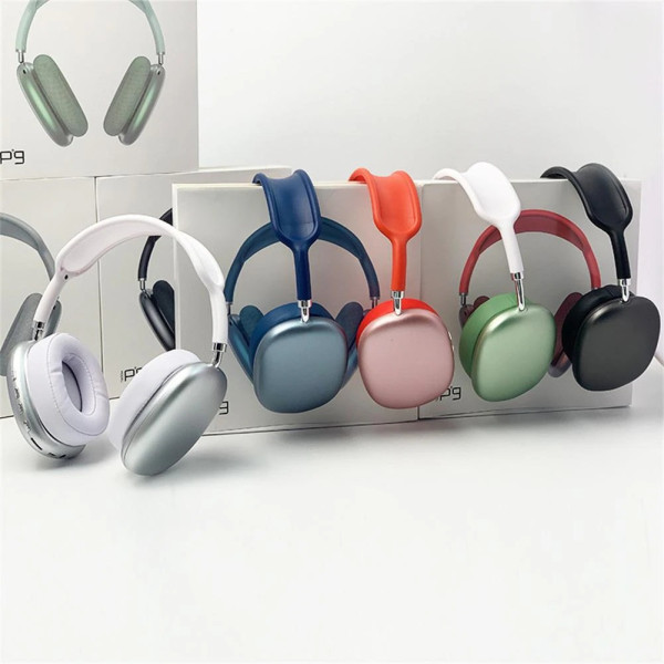 Беспроводные Bluetooth наушники P9 Macaron с микрофоном, MP3, AUX, складные, полноразмерные