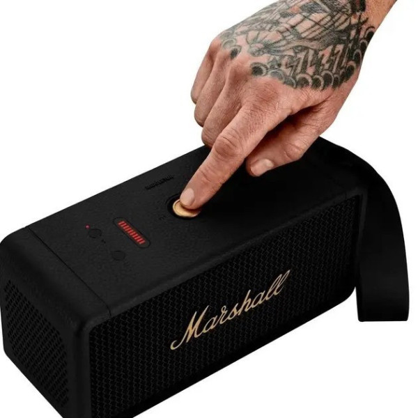 Портативная Bluetooth колонка Middleton 60 Вт влагостойкая IP67  Черная