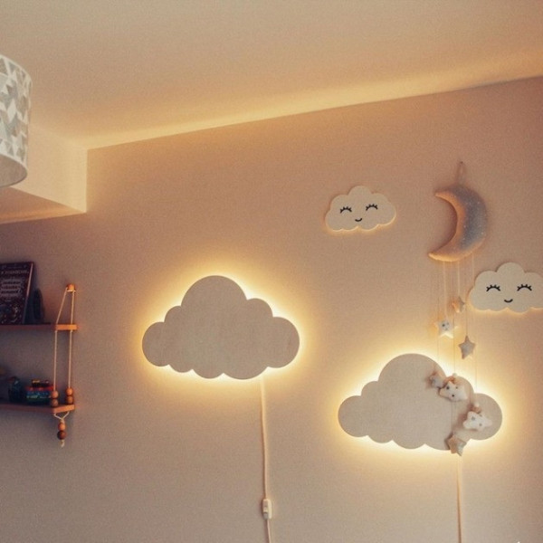 Детский ночник Cloud Lights HA-43 с сенсорным управлением и регулировкой яркости Настенный ночник в детскую