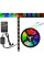 Світлодіодна стрічка LED SMD 5050 RGB 2 м для телевізора з пультом Неонова USB-підсвітка екрана, різнобарвна