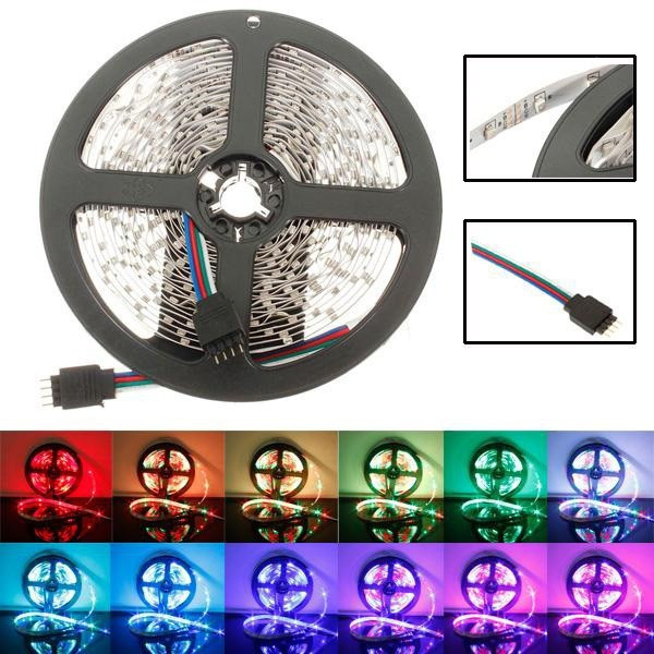 Світлодіодна стрічка LED SMD 5050 RGB 2 м для телевізора з пультом Неонова USB-підсвітка екрана, різнобарвна