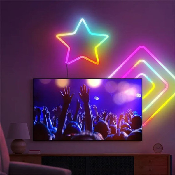 Умная неоновая светодиодная лента Wi-Fi Gosund RTS0046 5 м RGB с пультом и управлением через приложение