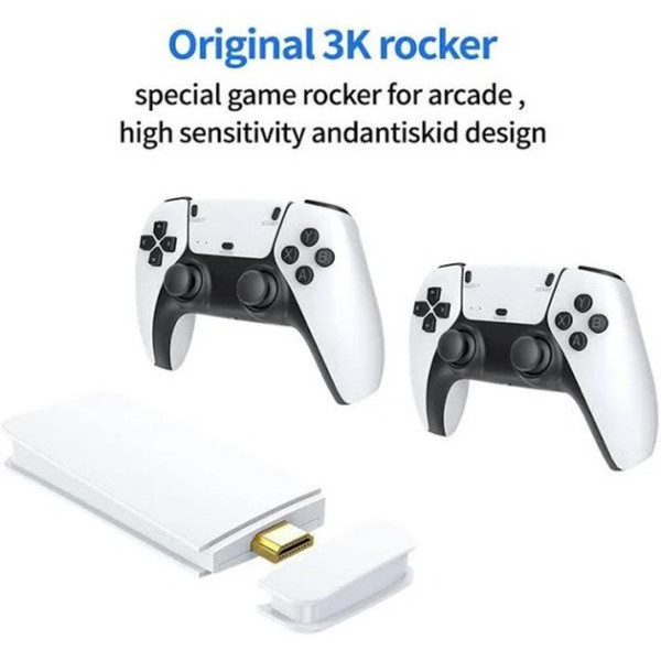 Детская игровая приставка M15 4K 64GB с 20000 игр консоль с двумя беспроводными джойстиками