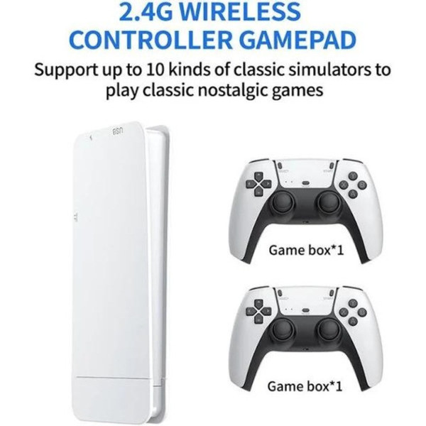 Детская игровая приставка M15 4K 64GB с 20000 игр консоль с двумя беспроводными джойстиками