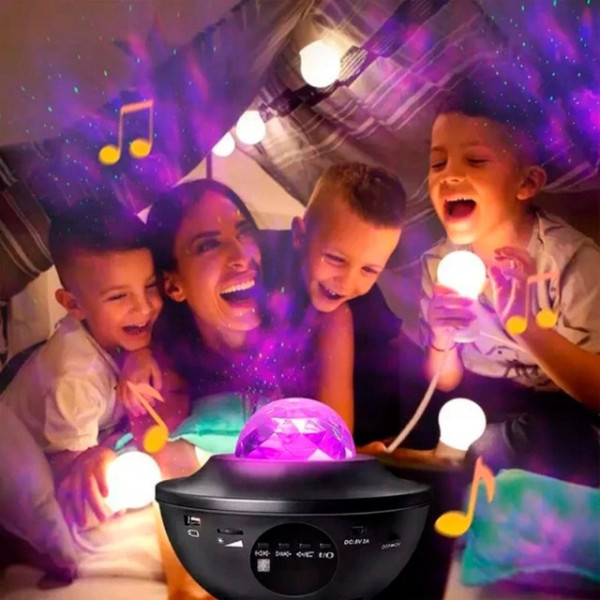 Звездный проектор Falcon Star LED Night Lamp с динамиком Bluetooth, пультом и 21 режимом света