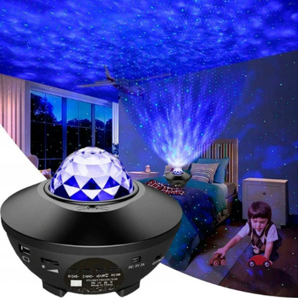 Звездный проектор Falcon Star LED Night Lamp с динамиком Bluetooth, пультом и 21 режимом света