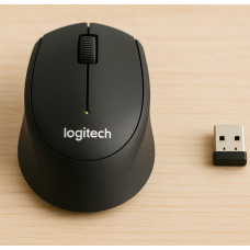 Бездротова ігрова миша M330 Silent з тихими кліками 1000 DPI USB чорна