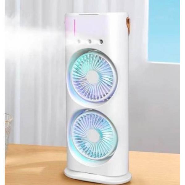 Портативный вентилятор-увлажнитель LY-887 с водяным туманом и LED подсветкой