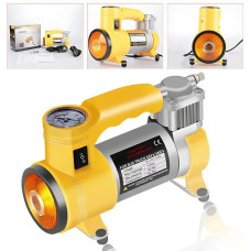 Автокомпрессор Air Compressor 12V/220V с цифровым манометром, питание от прикуривателя