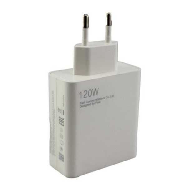Сетевое зарядное устройство 120W, USB Type-A, поддержка QC 3.0, кабель в комплекте