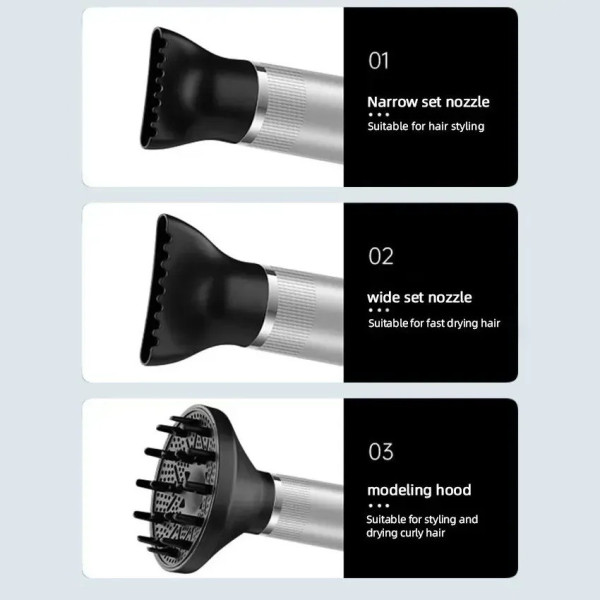 Ионный фен Hairdryer 1000 Вт, холодный воздух, функция самоочистки
