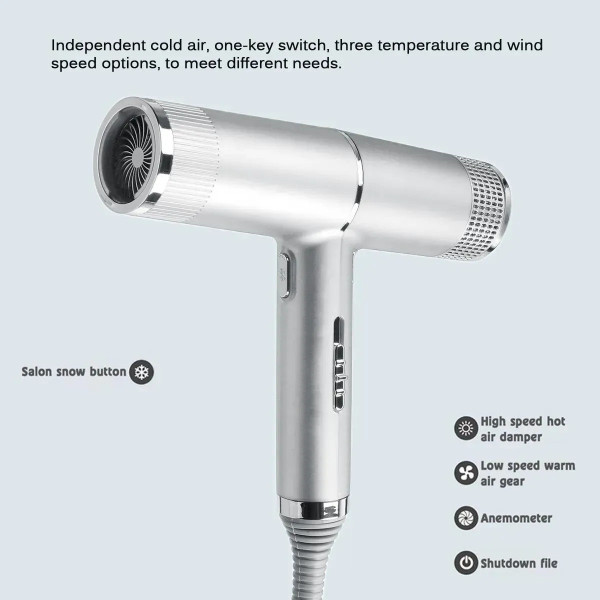 Ионный фен Hairdryer 1000 Вт, холодный воздух, функция самоочистки