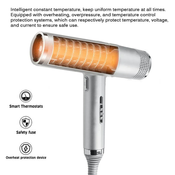 Ионный фен Hairdryer 1000 Вт, холодный воздух, функция самоочистки