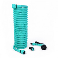 Расширяемый поливочный шланг EXPANDABLE GARDEN HOSE K-75FT 22.5 м с пульверизатором и адаптером