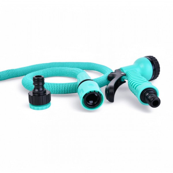 Расширяемый поливочный шланг EXPANDABLE GARDEN HOSE K-75FT 22.5 м с пульверизатором и адаптером